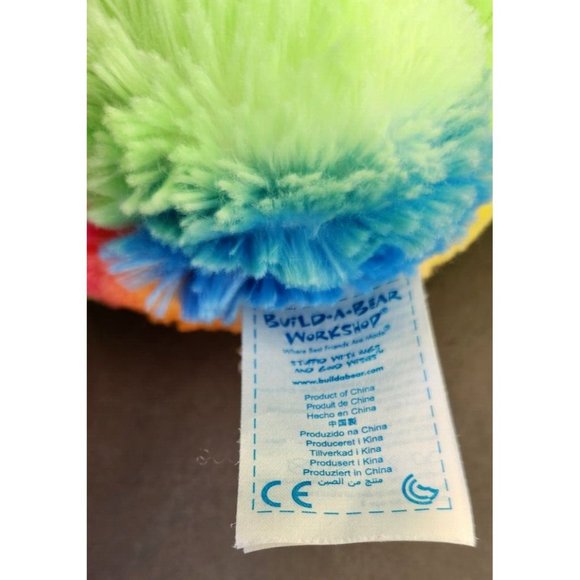 Build A Bear Rainbow Tie Dye Neon Teddy - Picture 9 of 12